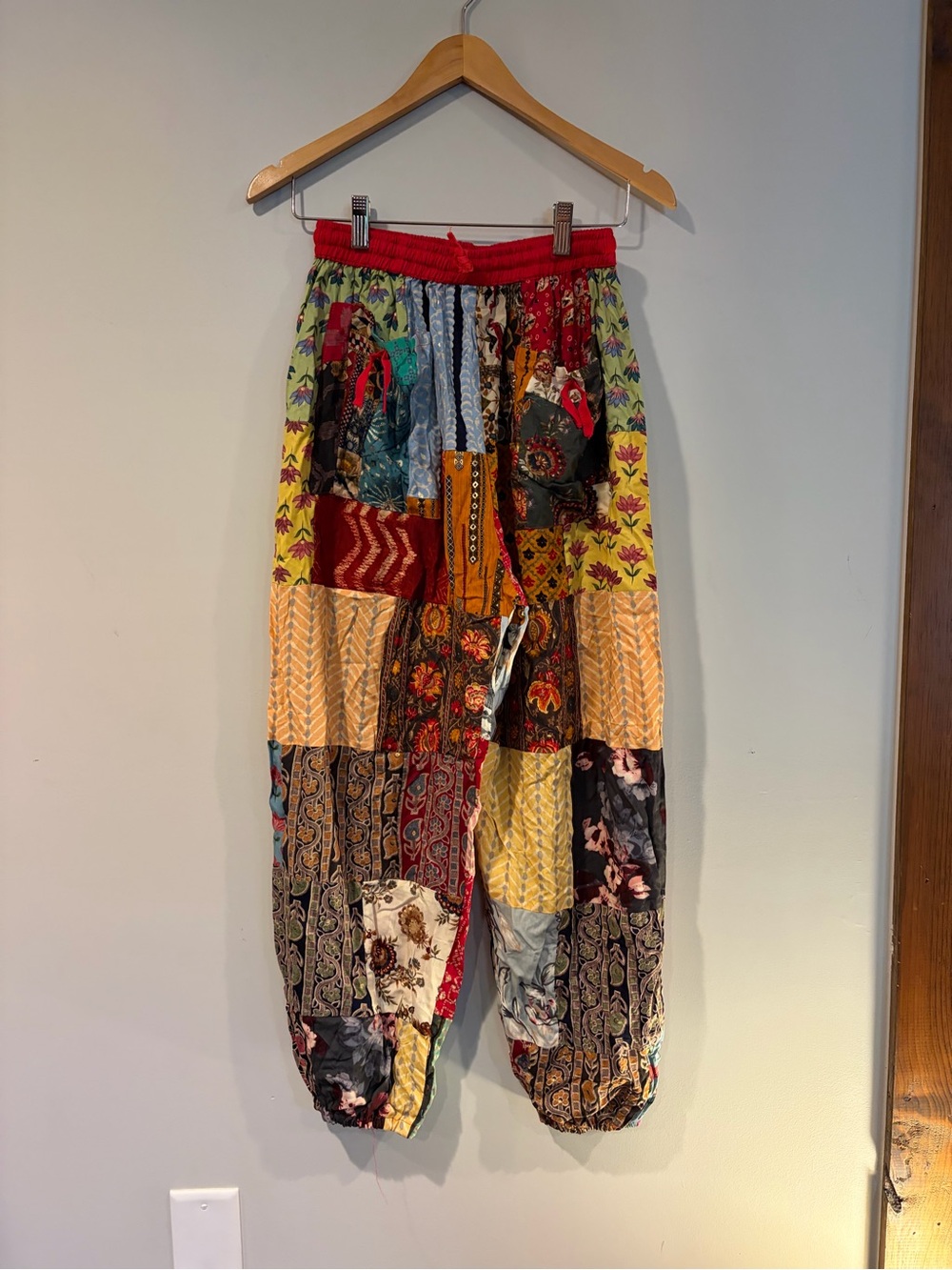 Kids Multicolor Patchwork Harem Pants